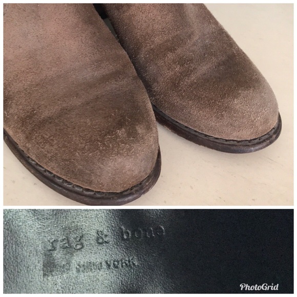 Rag & Bone slouchy boho suede distressed western - Picture 2 of 8